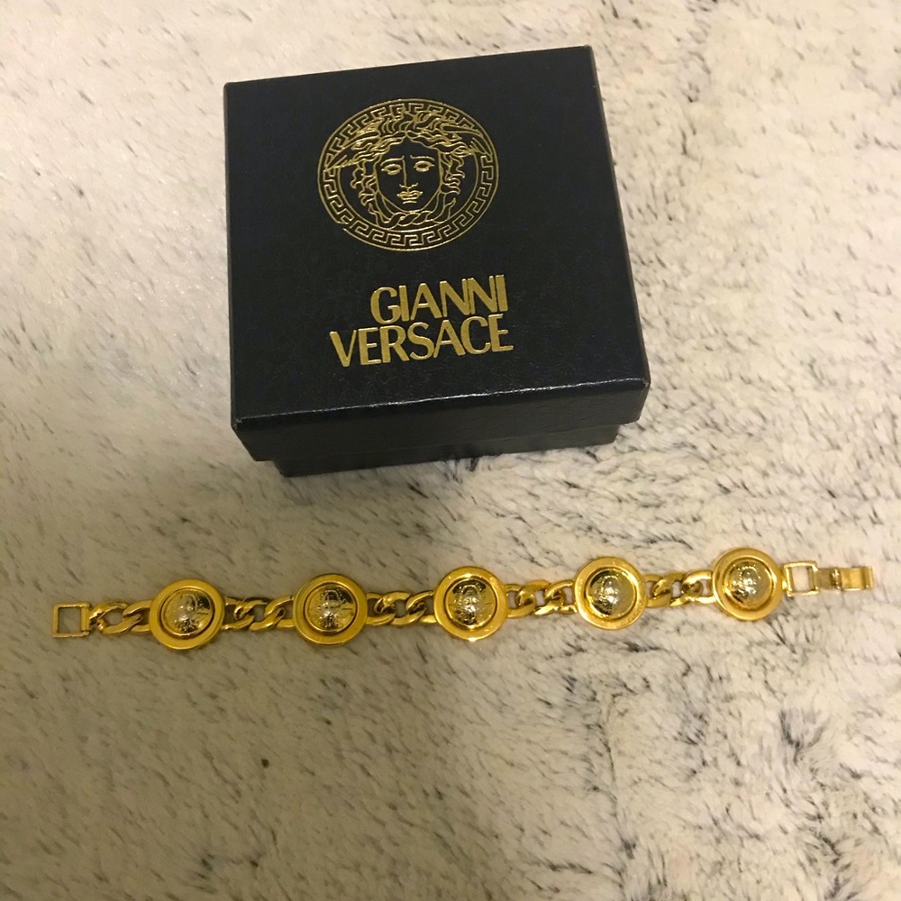 Stunning Authentic Versace gold bracelet